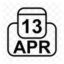 Aprile Calendario Data Icon