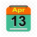 Aprile Calendario Data Icon