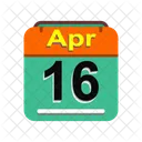 Aprile Calendario Data Icon