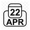 Aprile Calendario Data Icon