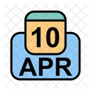 Aprile Calendario Data Icon