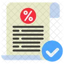 Aprobacion Finanzas Banca Icono