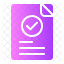 Aprovacao De Documentos Documentos Aprovar Ícone