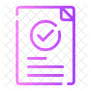Aprovacao De Documentos Documentos Aprovar Ícone