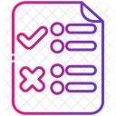 Aprovado e rejeitado  Ícone