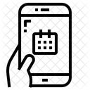 Calendario Data Smartphone Ícone