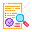 Aprovar Certificado Pesquisando Ícone