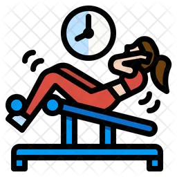 Chica de gimnasio  Icono