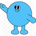 Azul Personajes Personajes Lindos Icono