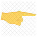 Flecha Derecha Dedo Icono