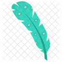 Aqua Feather Feather Plumage Icon