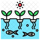 Aquaponic Soilless Agriculture Icon
