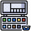 Aquarela Paleta De Cores Paleta De Cores Icon