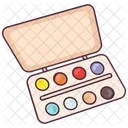 Aquarellpalette Farbpalette Kunstwerkzeug Symbol