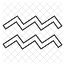 Aquario Zodiaco Horoscopo Ícone
