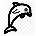 Aquatic Dolphin Fish  Icon