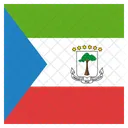 Aquatorialguinea Flagge Symbol