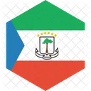 Aquatorialguinea Flagge Symbol