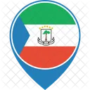 Aquatorialguinea Flagge Symbol