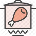 Aquecer carne  Ícone
