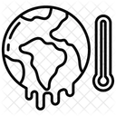 Aquecimento Global Mudancas Climaticas Termometro Ícone