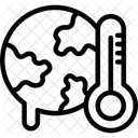 Aquecimento Global Aumento Das Temperaturas Aquecimento Do Planeta Ícone