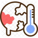 Aquecimento Global Aumento Das Temperaturas Aquecimento Do Planeta Ícone