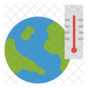 Aquecimento Global Temperatura Da Terra Temperatura Global Ícone