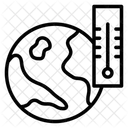 Aquecimento Global Temperatura Da Terra Temperatura Global Ícone