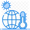 Aquecimento Global Temperatura Global Temperatura Mundial Ícone