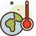 Aquecimento Global Aquecimento Global Alta Temperatura Ícone