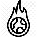 Aquecimento Global Clima Fogo Ícone