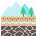 Aquifer Groundwater Supply Icon