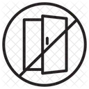 Ar Condicionado Porta Bloqueado Ícone
