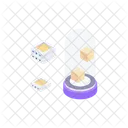 Computer Colorful Cube Icon