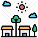 Ar Limpo Campo Natureza Paisagem Agricultura E Jardinagem Rural Ícone