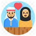 Couple Love Arab Couple Spouse Icon