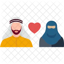 Arab Couple  Icon