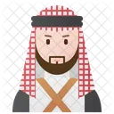 Arab Male Muslim Male Jordan Icon