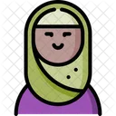 아랍 여성 이슬람 여성 히잡 아이콘