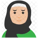 아랍 아바타 여성 아이콘