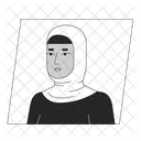 Arab woman wear hijab  アイコン
