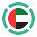 Arabe Emirados Bandeira Ícone