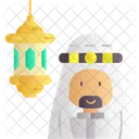 Arabe Idioma Escrita Ícone