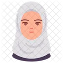 Mulher Avatar Arabe Ícone