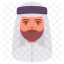 Homem Avatar Arabe Ícone
