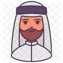 Homem Avatar Arabe Ícone