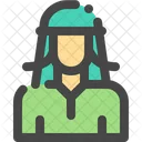 Muculmano Avatar Homem Ícone