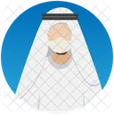 Arabe Muculmano Kandura Ícone