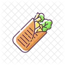 Arabe Shawarma Mexicano Ícone